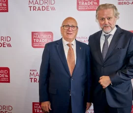 Antonio Castillo, Presidente ASEPIO Asociación de Empresarios del Parque Empresarial Oeste Alcantarilla, Murcia, Tesorero Observatorio Iberoamericano de Comercio Exterior, Bruno Masier, Presidente Observatorio Iberoamericano de Comercio Exterior.